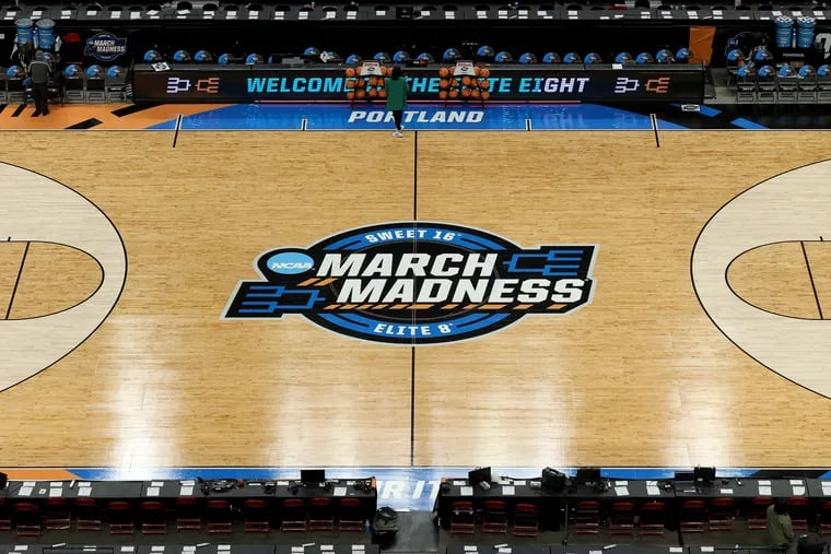 The three-point line for NCAA women's tournament games in Portland had a discrepancy in distance at each end of the court that went unnoticed through four games over two days.