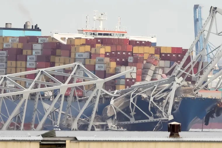 The Francis Scott Key Bridge collapsed after a massive container ship ran into one of its pillars on the Patapsco River in Baltimore early Tuesday, March 26, 2024.