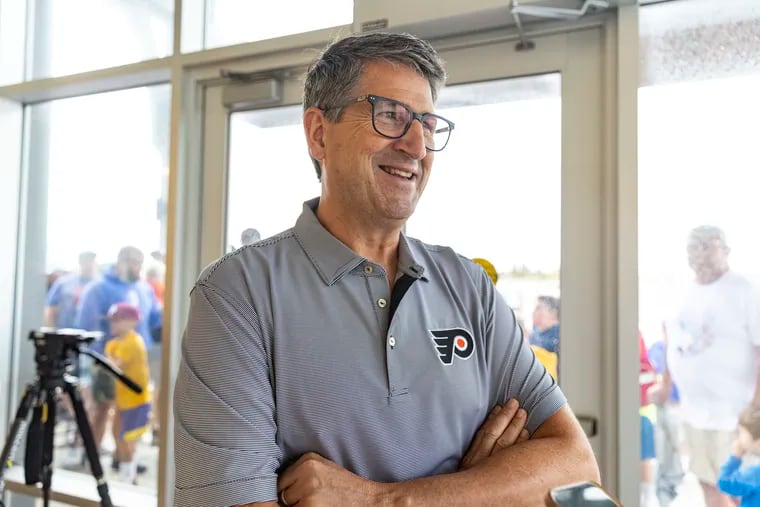 Flyers president of hockey operations Keith Jones said the partnership with Delaware's women's hockey program took another step in growing the game.